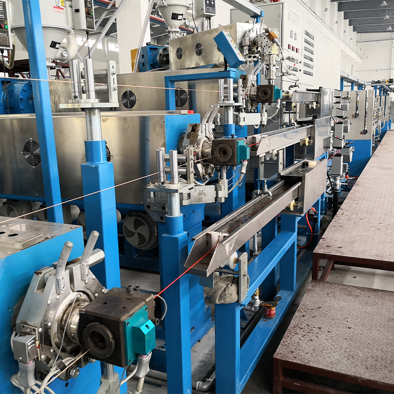 Полностью автоматический экструдер для высокопрочного кабеля из полиэтилена и ПВХ